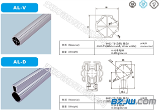 第三代精益管铝合金线棒管铝管AL-D