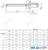 米制轻型开口型沉头抽芯铆钉