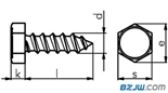 六角头自攻钉 Hexagon head tapping screws