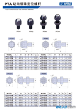 PTA动向钢珠定位螺杆